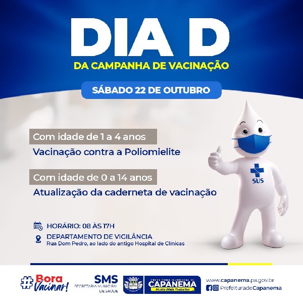 DIA D DA CAMPANHA DE VACINAÇÃO