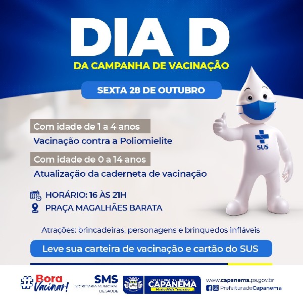 DIA D DA CAMPANHA DE VACINAÇÃO